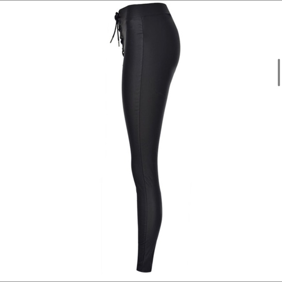 High waisted lace up faux pants iamgia tigermist - Picture 2 of 5